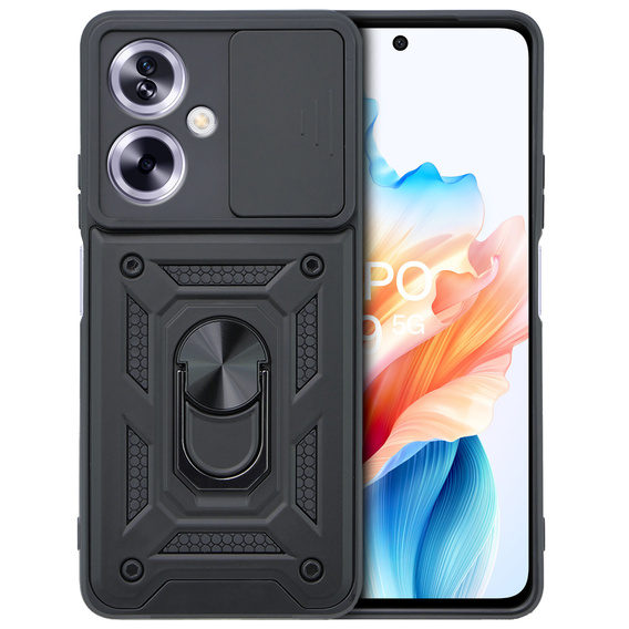 Чехол NOX Camera Slide Oppo A79 5G, CamShield Slide, чёрный