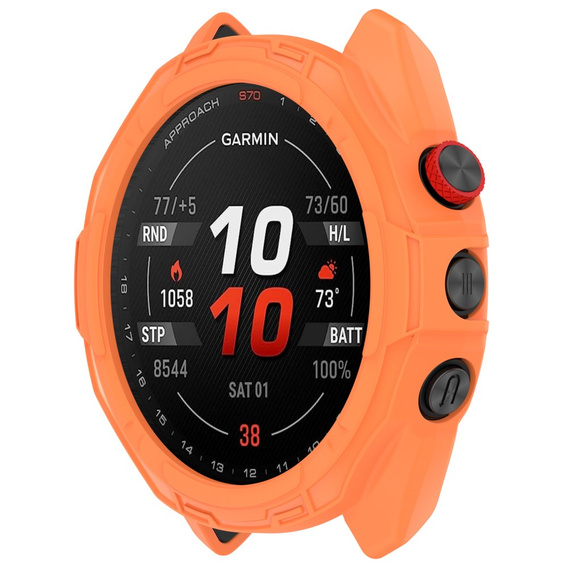 Чохол для Garmin Approach S70 42 мм, помаранчевий