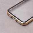 Чехол для iPhone 13, Magnetic Dual Glass, золотой