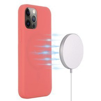 Чехол до iPhone 12 Pro Max, Silicone MagSafe, красный