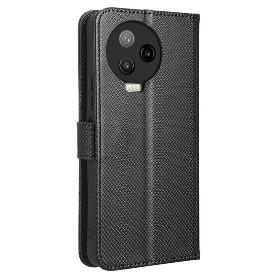 Откидной чехол для Infinix Note 12 Pro 4G, Wallet Smart Magnet, чёрный