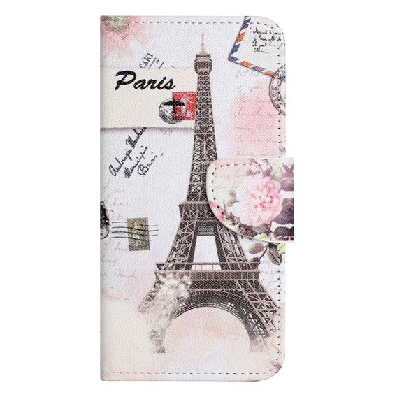 Откидной чехол для Samsung Galaxy M15 5G, Wallet, Eiffel Tower