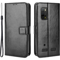 Откидной чехол для Ulefone Armor X10 / X10 Pro, Crazy Horse Wallet, чёрный