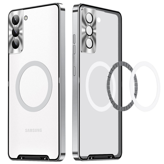 Защитный чехол для камеры Samsung Galaxy S21 FE 5G, CamShield MagSafe, прозрачный / серебряный