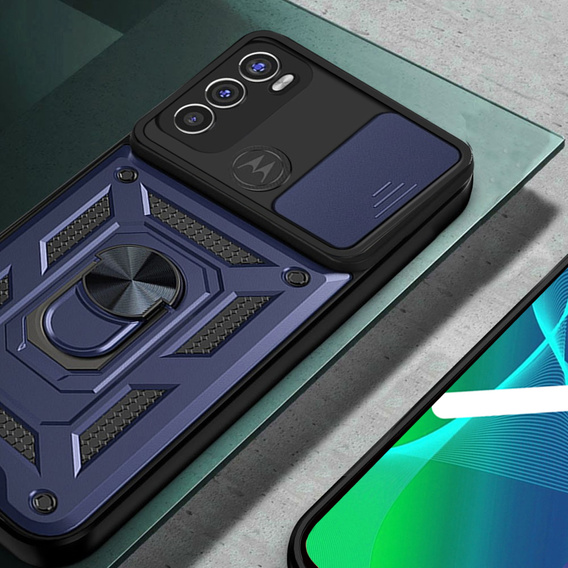 Чохол NOX Camera Slide Motorola Moto G60, CamShield Slide, синій