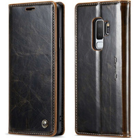 Чохол-обкладинка CASEME для Samsung Galaxy S9+ Plus, Waxy Textured, кава