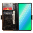 Откидной чехол для Samsung Galaxy S23 Ultra, ERBORD Waxy Wallet, коричневый