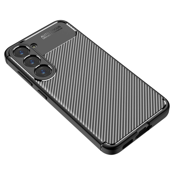 Чехол до Samsung Galaxy S23, Carbon Gel, чёрный