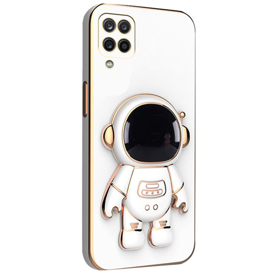 Чехол до Samsung Galaxy A12 / M12 / A12 2021, Astronaut, белый