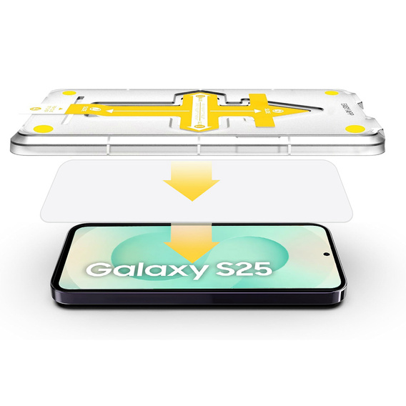 2x Закаленное стекло для Samsung Galaxy S24+ Plus / S25+ Plus, ERBORD Easy App 9H Screen Protector