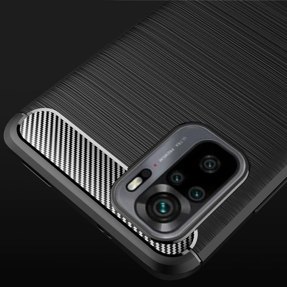 Чoхол до Xiaomi Redmi Note 10 / 10S, Carbon, чорний