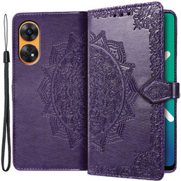 Чохол-книжка для Oppo Reno8 T, Mandala, фіолетовий