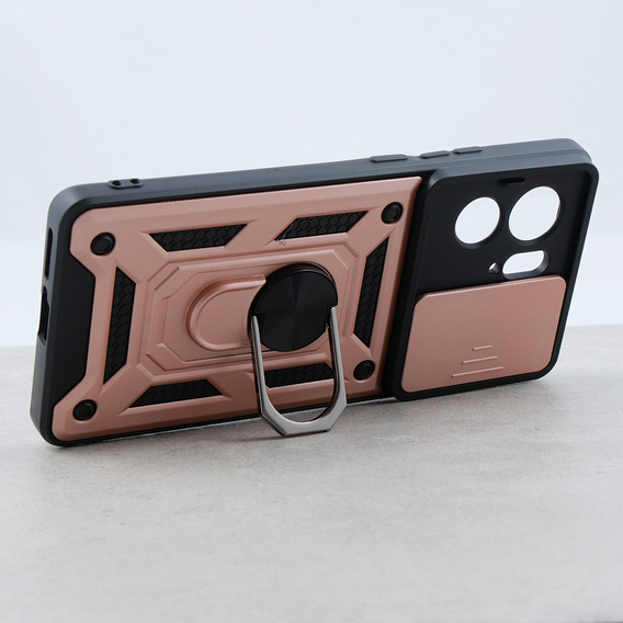 Чохол NOX Camera Slide Motorola Edge 40, CamShield Slide, рожевий rose gold