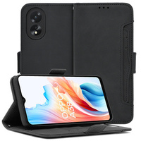 Футляр з клапаном для Oppo A38 4G / Oppo A18 4G, Card Slot, чорний