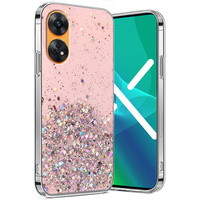 Чoхол до Oppo Reno8 T, Glittery, рожевий