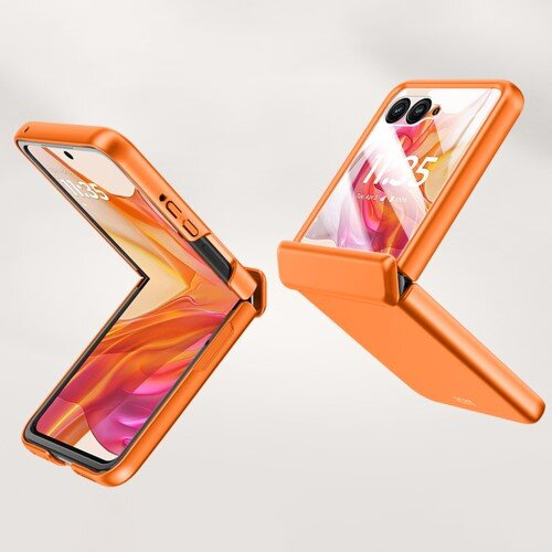 Чохол зі склом для Samsung Galaxy Z Flip5 5G, PC Case, чорний