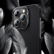 Чохол BENKS Kevlar для iPhone 15 Plus, Carbon Fiber, чорний