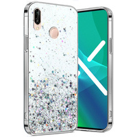 Чехол до Huawei P20 Lite, Glittery, прозрачный