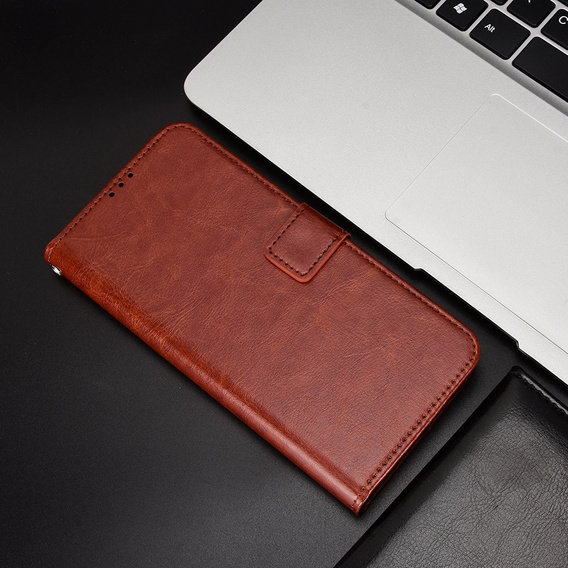 Футляр з клапаном для Huawei Nova 11i, Crazy Horse Wallet, коричневий