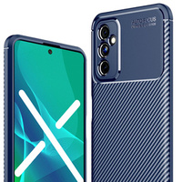 Чoхол до Samsung Galaxy M52 5G, Carbon Gel, темно-синій