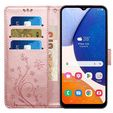 Откидной чехол для Samsung Galaxy A55 5G, Wallet, Butterfly, фиолетовый