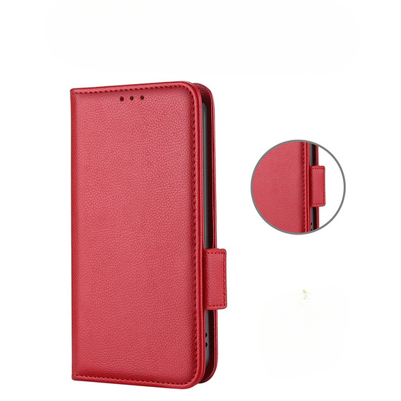 Чохол-книжка для Nokia X30 5G, Wallet Litchi Magnet Case, червоний