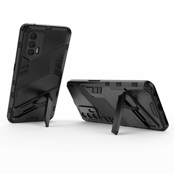 Чехол для Realme GT 5G, Military kickstand, чёрный