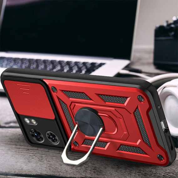 Чехол NOX Camera Slide Motorola Edge 40, CamShield Slide, красный