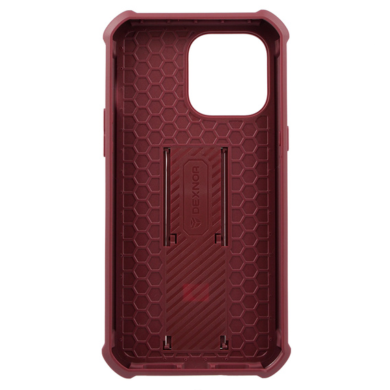 Броньований чохол для iPhone 14 Pro Max, Dexnor Full Body, червоний