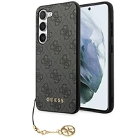 Чoхол GUESS до Samsung Galaxy S24+ Plus, 4G Charms Collection Hardcase, сірий