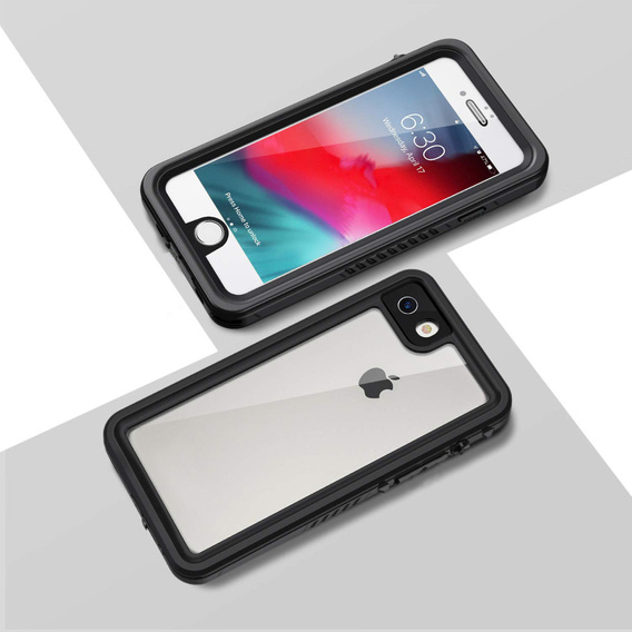 Водонепроницаемый чехол IP68 для iPhone 7/8/SE 2020/SE 2022, чёрный