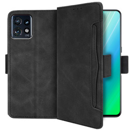 Откидной чехол для Motorola Edge 40 Pro, Card Slot, чёрный
