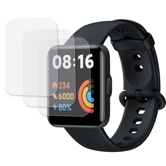 3x ERBORD Гідрогелева фольга для Xiaomi Redmi Watch 2 Lite