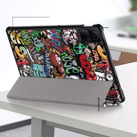 Чехол для Xiaomi Redmi Pad SE 11", Smartcase, graffiti