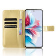 Футляр з клапаном для Oppo Reno 11F 5G, Crazy Horse Wallet, золотий