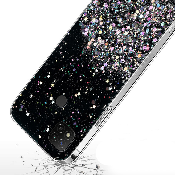 Чoхол до Xiaomi Redmi 9C, Glittery, чорний