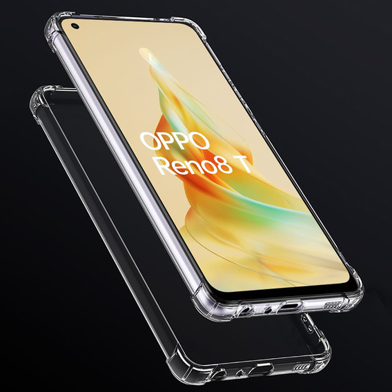 Чехол до Oppo Reno8 T, Dropproof, прозрачный