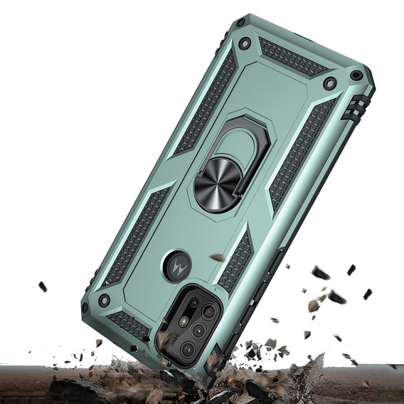 Броньований Чoхол до Motorola Moto G10/G30, Nox Case Ring, зелений