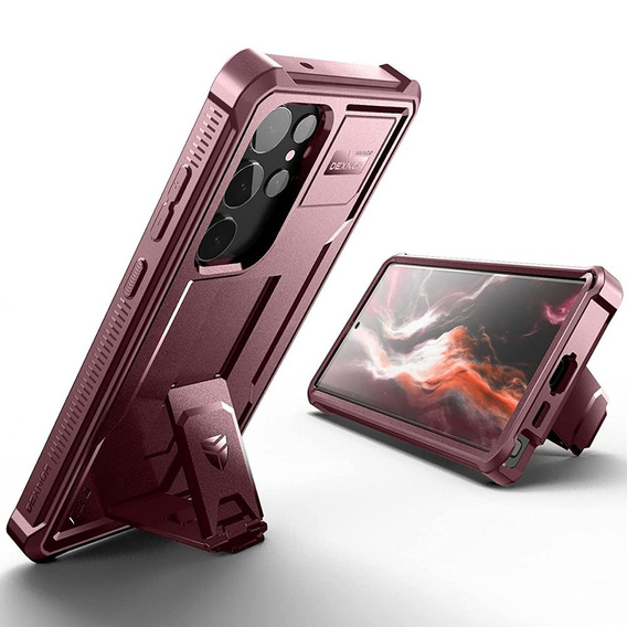 Броньований чохол для Samsung Galaxy S23 Ultra, Dexnor Full Body (Two Frames), червоний