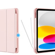 Чехол для iPad 10.9 2022 10 Gen, Smart Pencil, с держателем стилуса, розовый