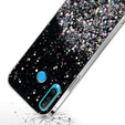 Чехол до Huawei P30 Lite, Glittery, чёрный