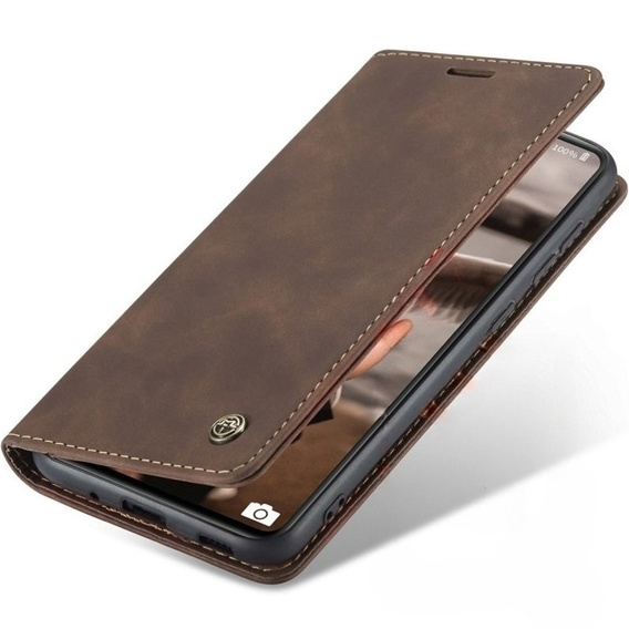 Чехол CASEME для Samsung Galaxy S20 FE, Leather Wallet Case, коричневый