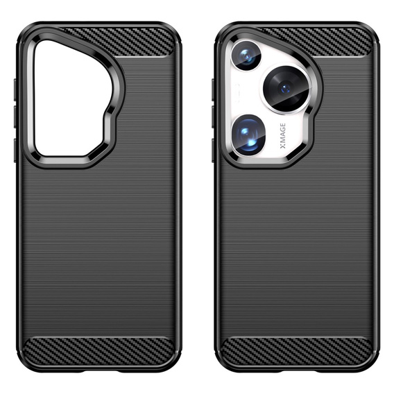 Чехол до Huawei Pura 70 Ultra, Carbon, чёрный