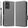 Чохол-книжка для Xiaomi Redmi Note 12 5G / POCO X5 5G, Wallet Litchi Magnet, сірий