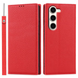 Кожаный чехол для Samsung Galaxy S23 Plus, ERBORD Grain Leather, красная