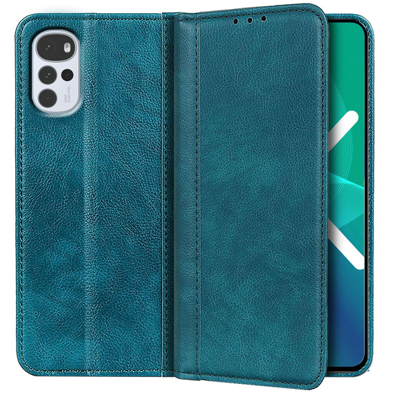 Чехол до Motorola Moto G22, Wallet Litchi Leather, зелёный