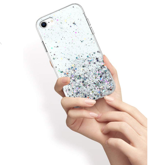 Чoхол до iPhone 7/8/SE 2020/SE 2022, Glittery, прозорий