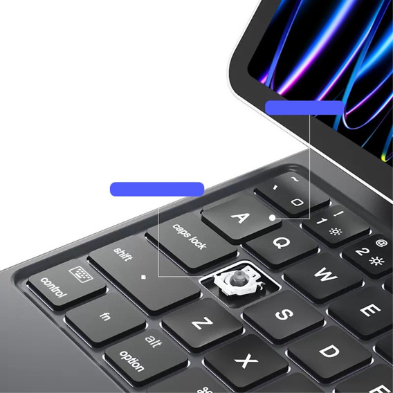 Обкладинка для клавіатури iPad Pro 11" 2024, Magnetic Keyboard Touchpad, чорний