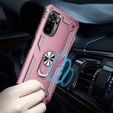 Броньований Чoхол до Xiaomi Redmi Note 10/10S, Nox Case Ring, рожевий rose gold