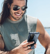 Бронированный чехол для Samsung Galaxy S23 Ultra, Dexnor Full Body (Two Frames), темно-синий